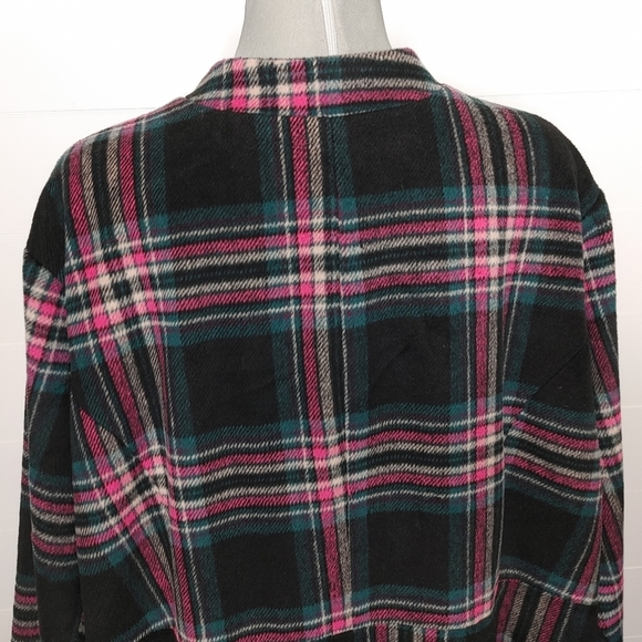 TORRID Plaid Wool Coat Size 6 (6X) - Picture 6 of 14